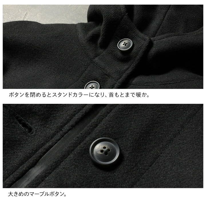 クロヤギさんからお手紙ついたふわっとかぶるだけの黒いポンチョ
