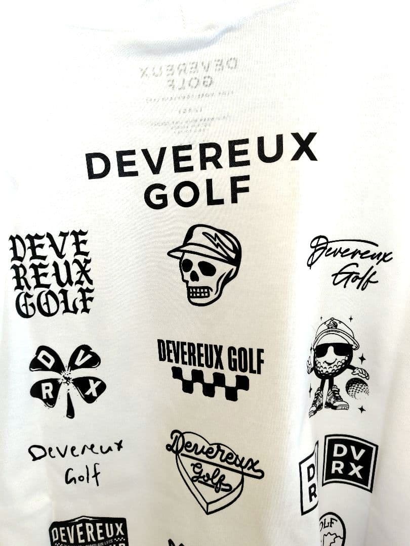 最終値新品【DEVEREUX GOLF】ロンT／チェッカーモックネックシャツ L