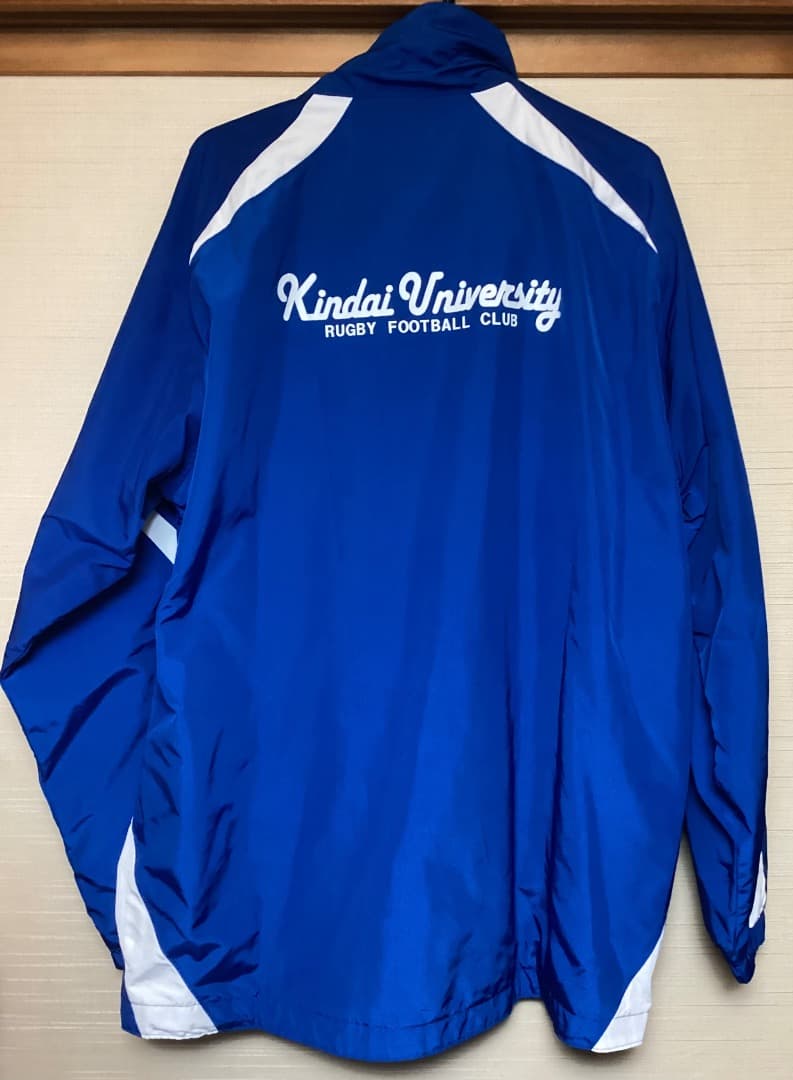近畿大学ラグビー部　上L下XL ヤッケ上下　青　中古美品　アンダーアーマー　防寒