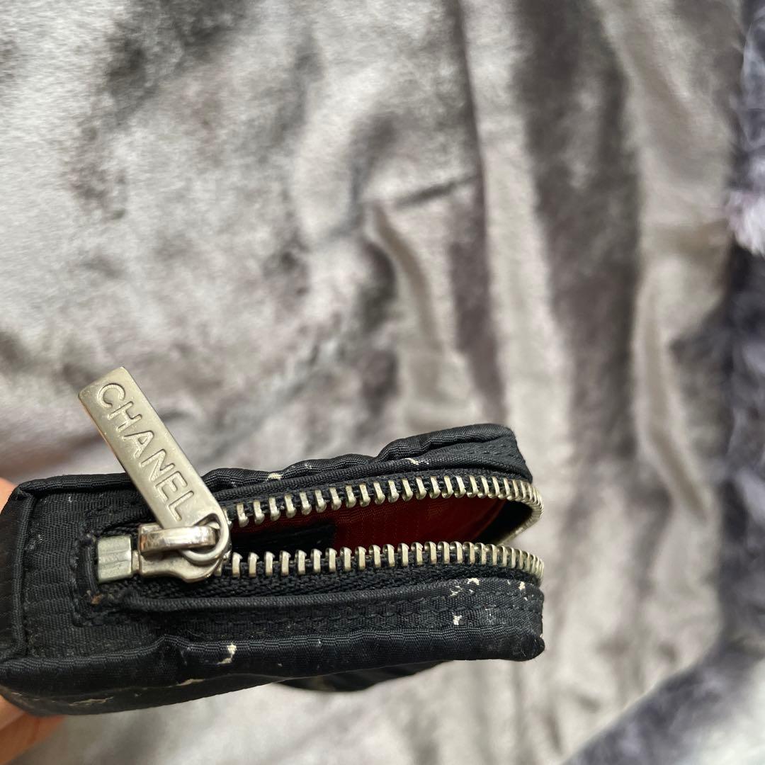 CHANEL 旧トラベルライン ナイロン ポーチ