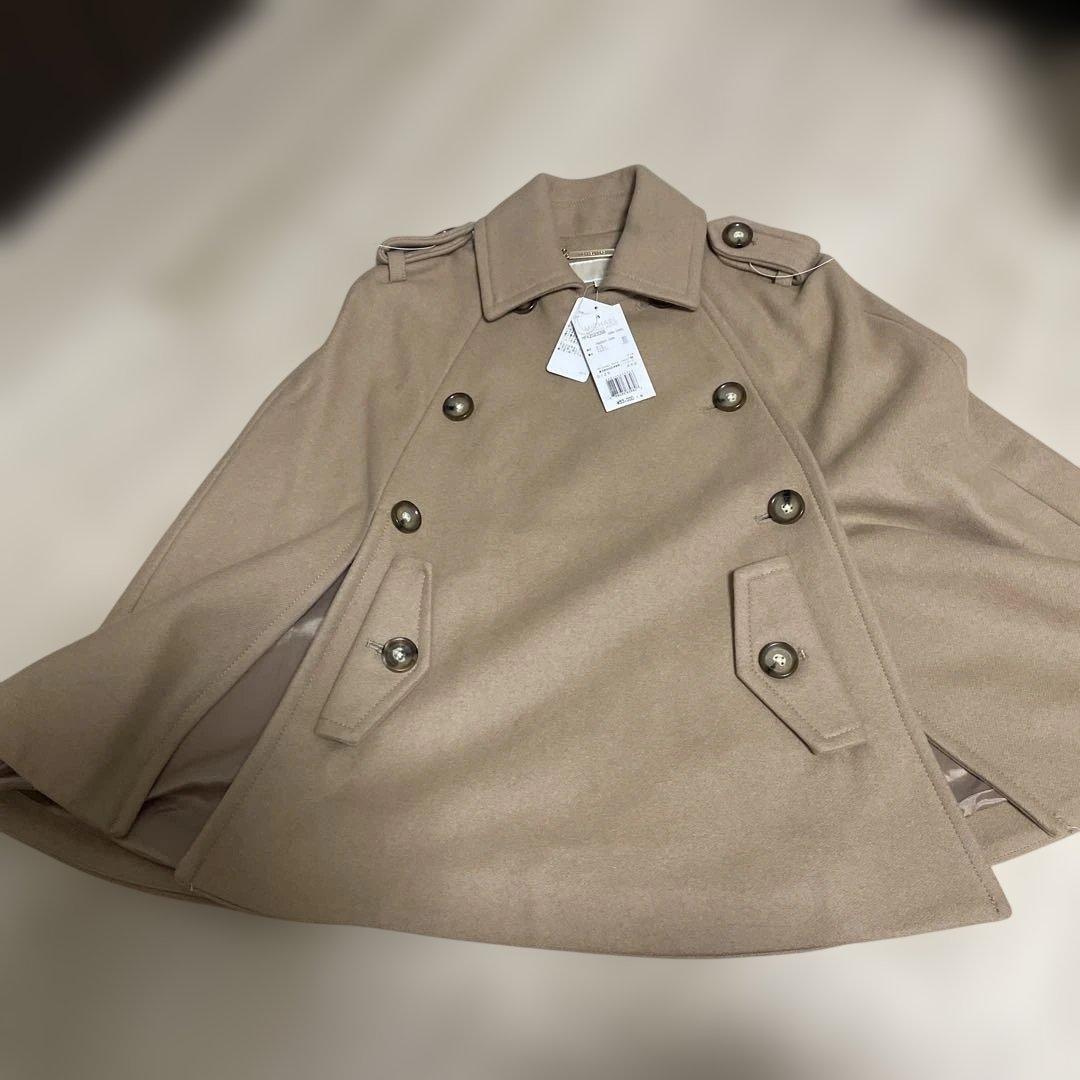 MICHAEL KORS ベージュ ケープコート XXS 未使用　ポンチョ　お得
