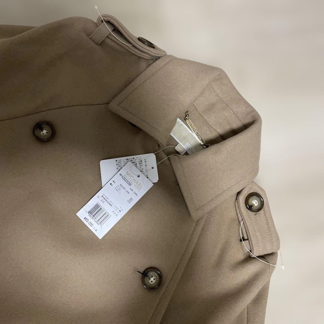 MICHAEL KORS ベージュ ケープコート XXS 未使用　ポンチョ　お得