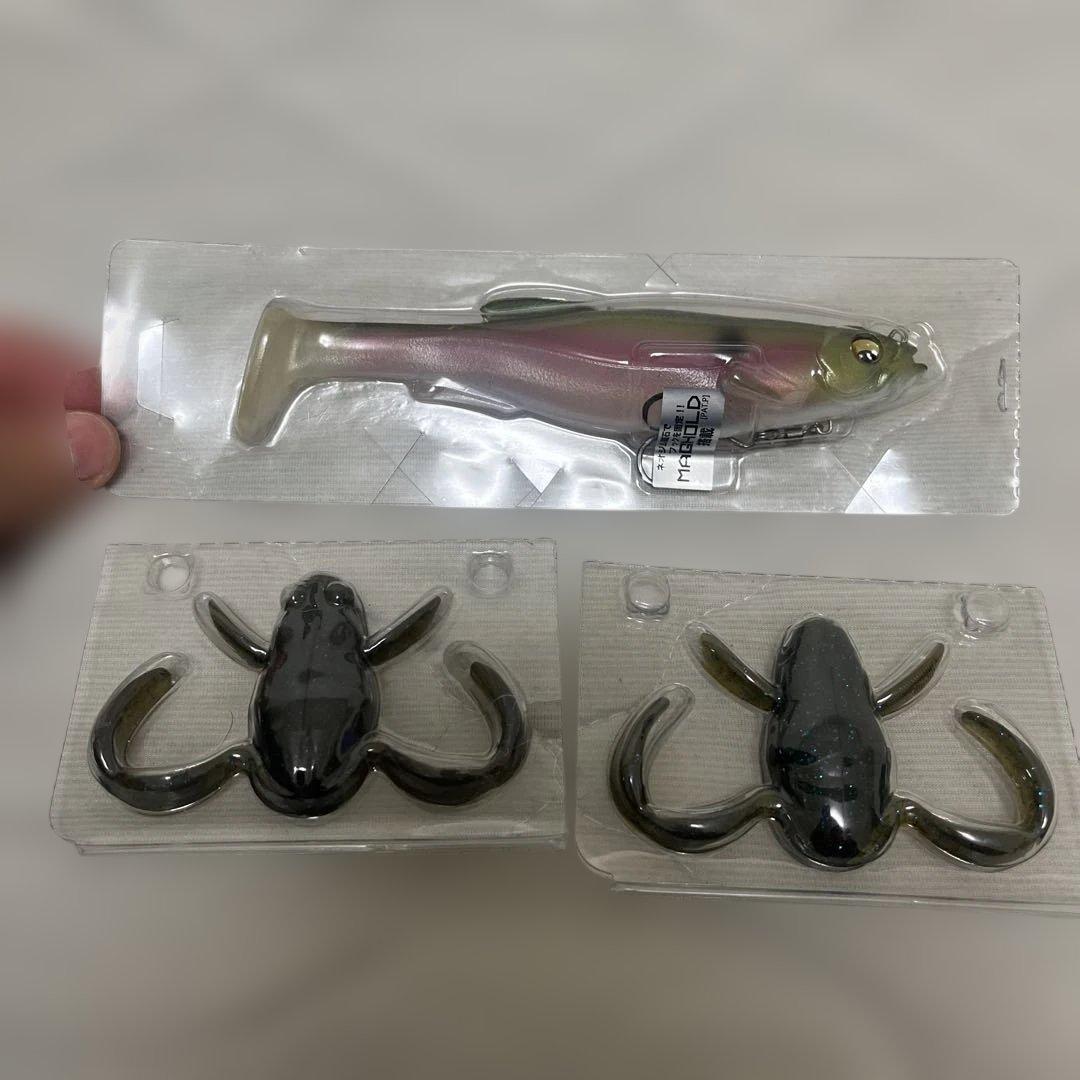 バス釣り引退セット　ワーム　シンカー　フック