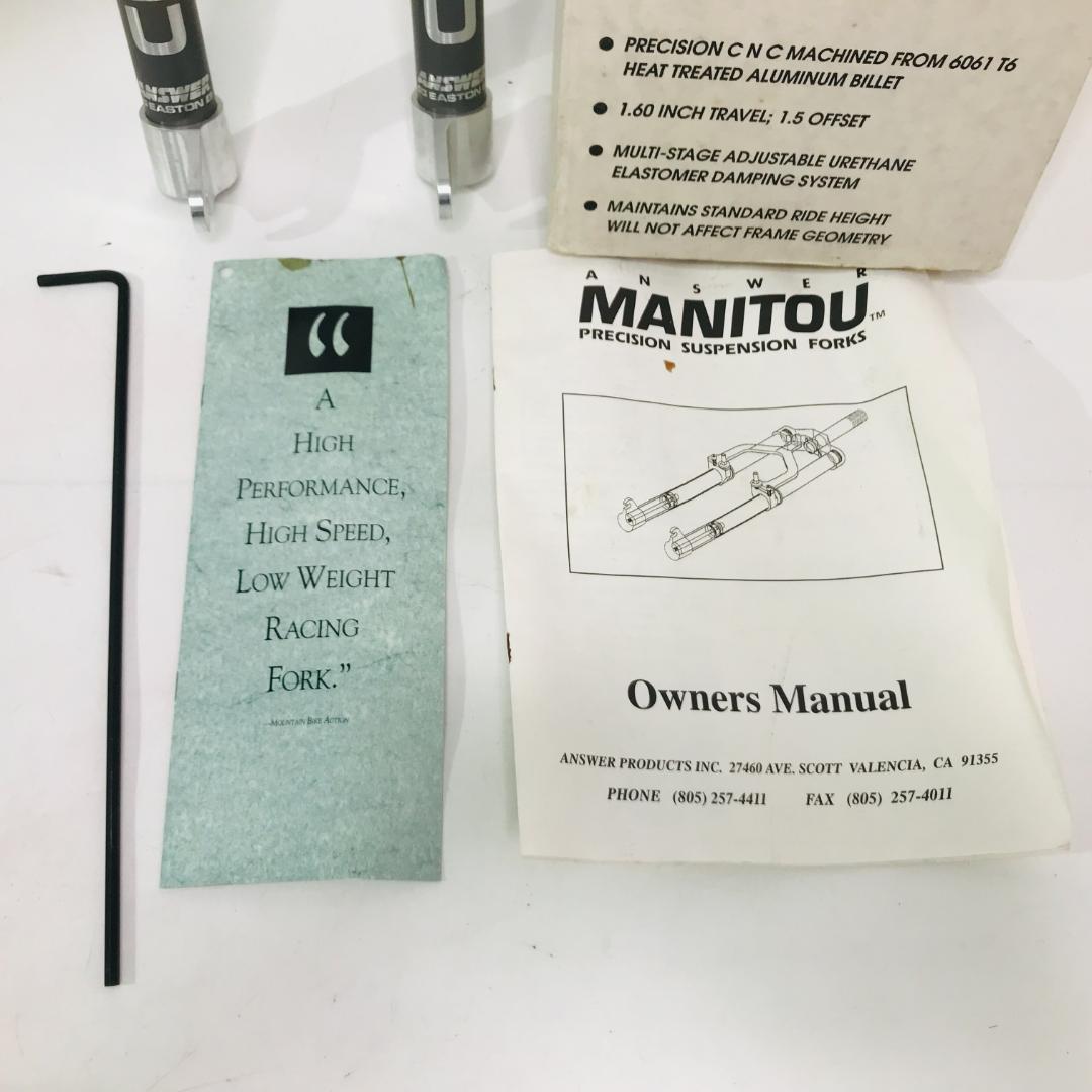 【匿名配送、送料無料】ANSWER MANITOU 1 サスペンションフォーク