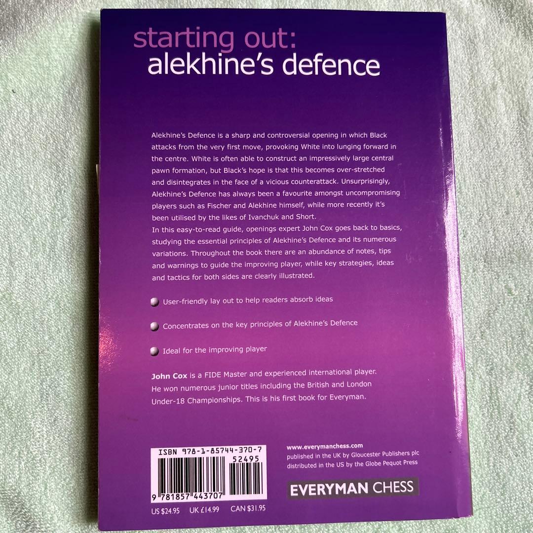 洋書 Starting out: alekhines defense