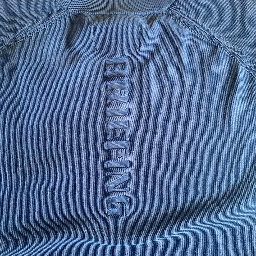 BRIEFING MEN'S WR CREWNECK KNIT L ネイビー