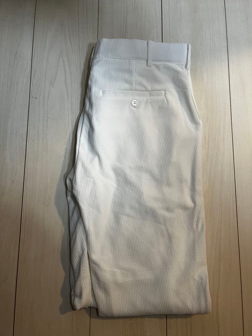 【週末購入SALE】muta メッシュ ホワイトパンツ L