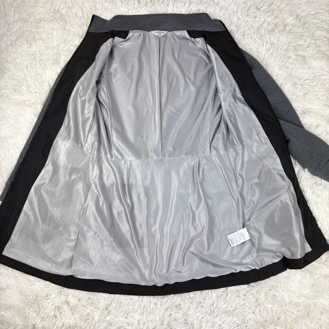 【極美品】ランバン　ワンピース　ゴルフウェア　秋冬　38サイズ　M相当　異素材