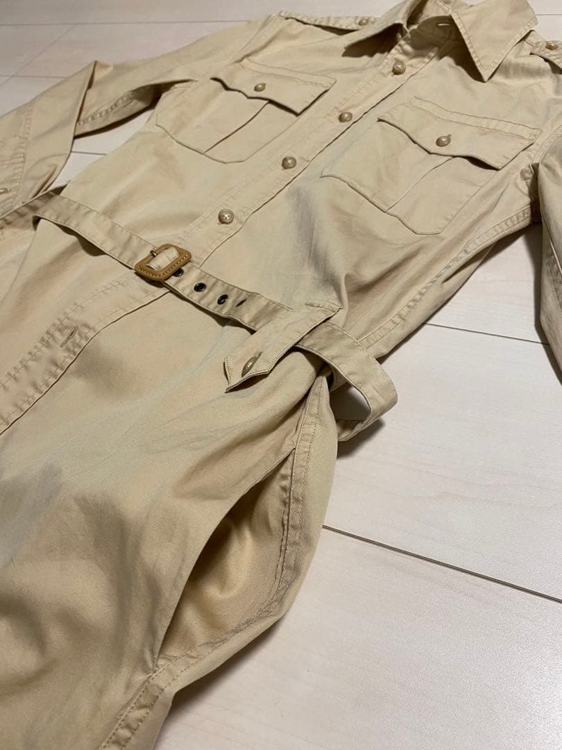 Ralph Lauren ベージュ シャツワンピース