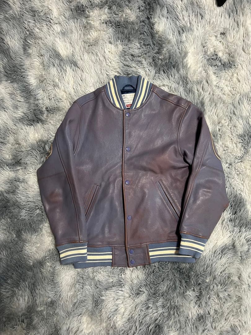 ジャケット・アウター 19AW supreme Leather Varsity Jacket