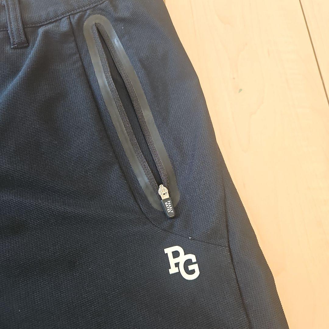 PEARLY GATES 黒パンツ PGロゴ
