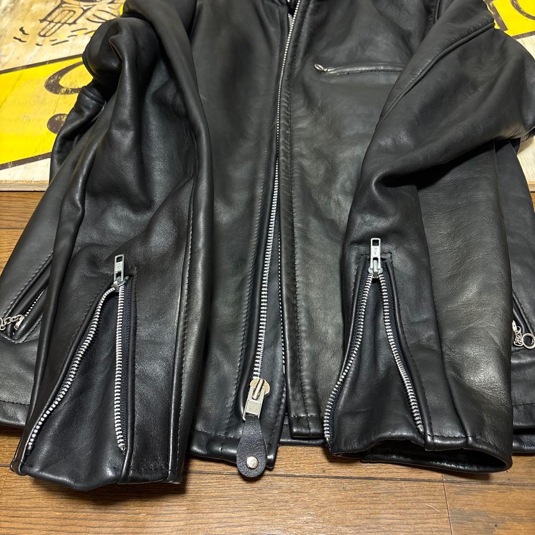 美品‼️schott641 38インチシングルライダース　インナーボア付