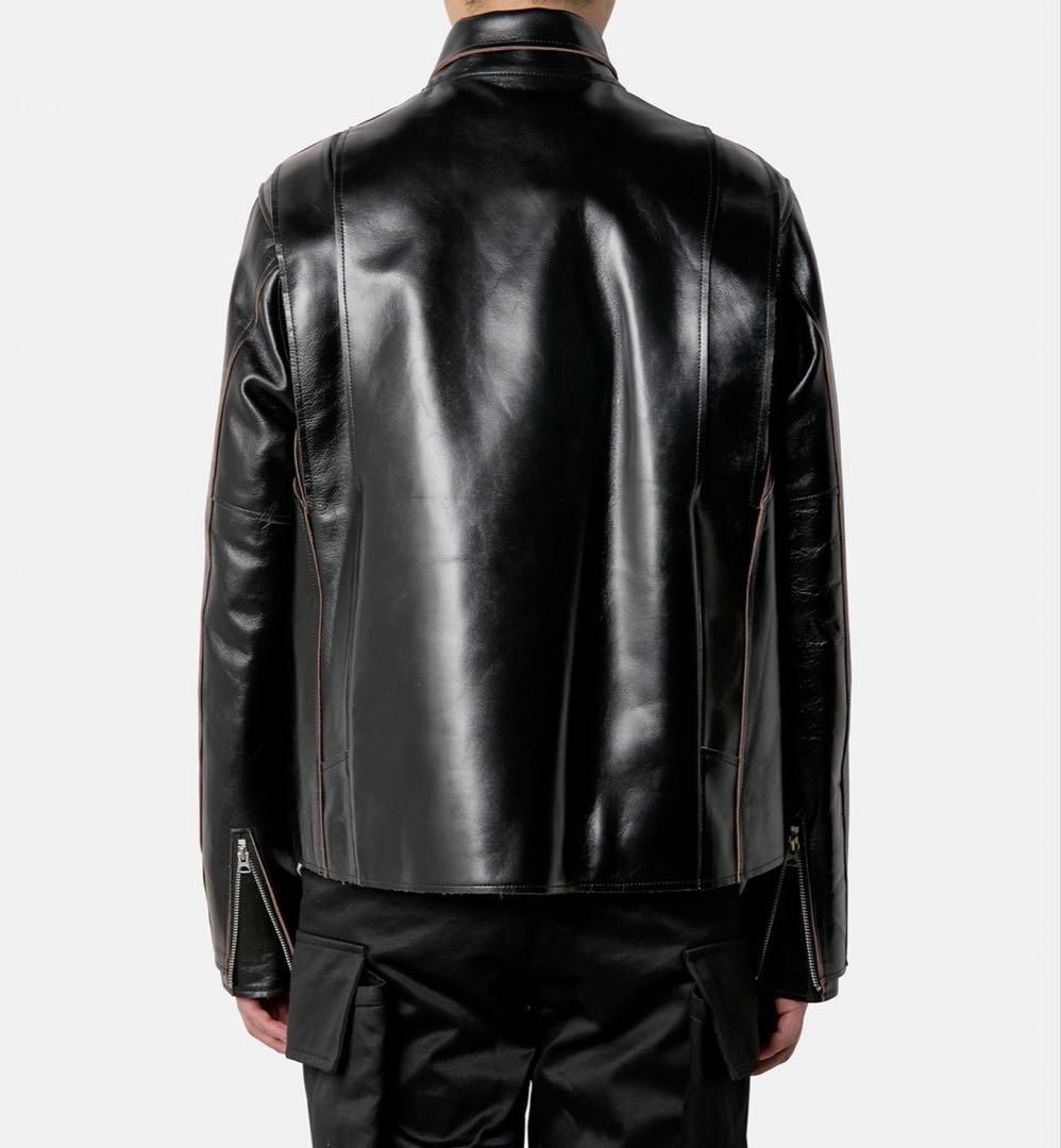 試着のみ SACAI サカイ ブラックレザーライダースジャケット サイズ3