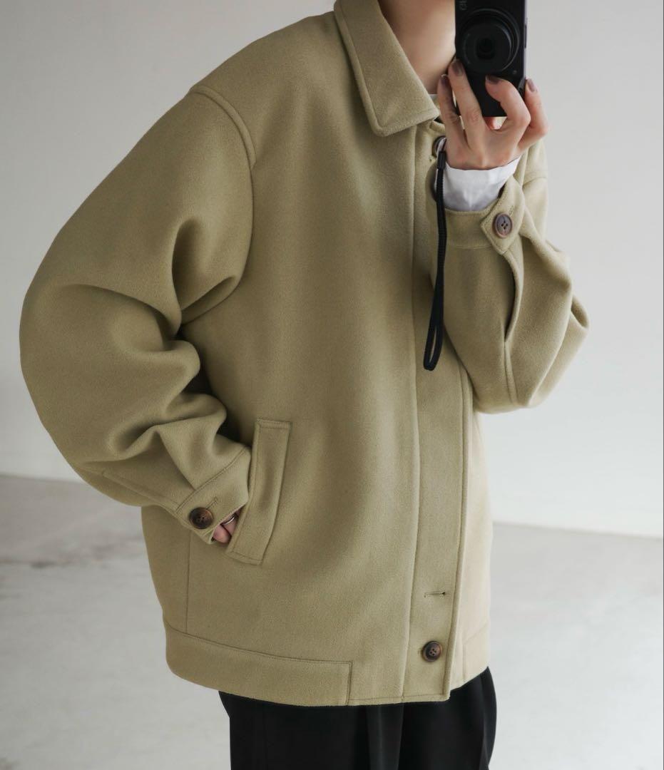 新品selectMOCA by son ビックシルエットミドルコートフリー