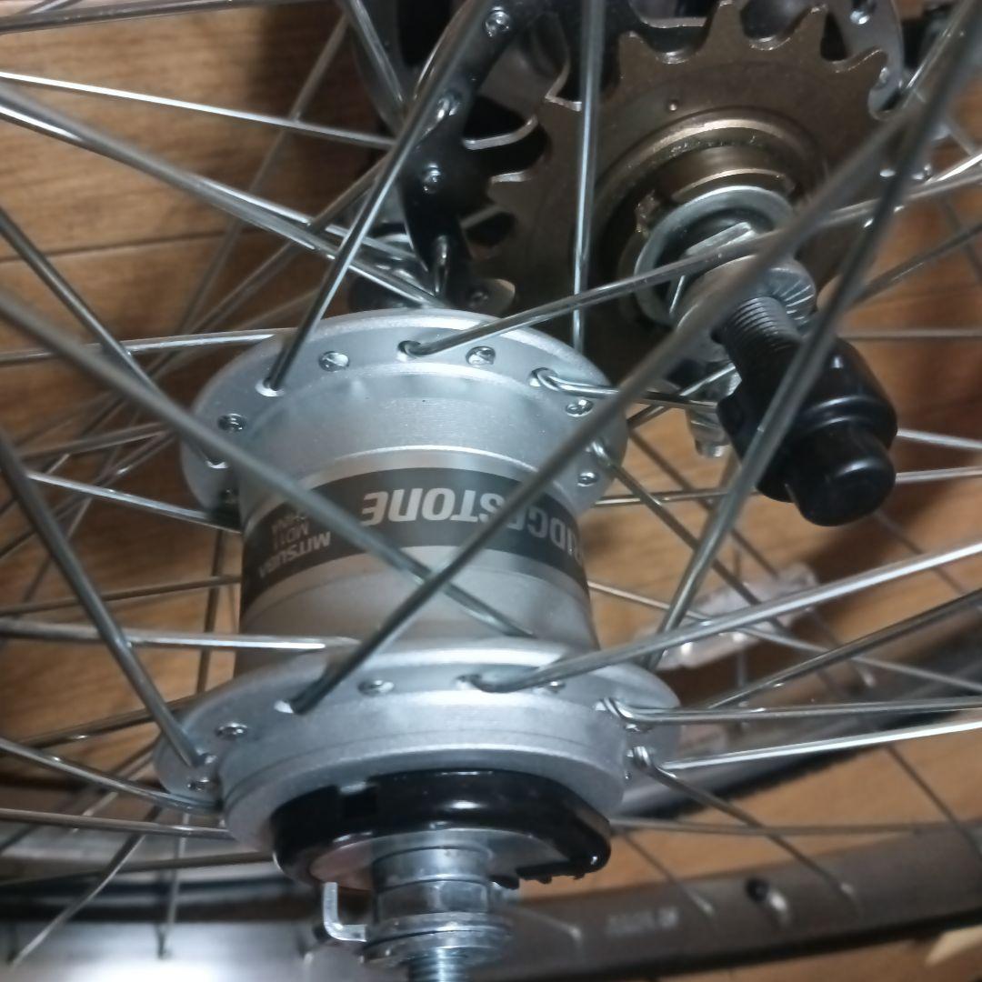 ブリヂストンステンレス26インチホイールリアディレイラー手動オートライト