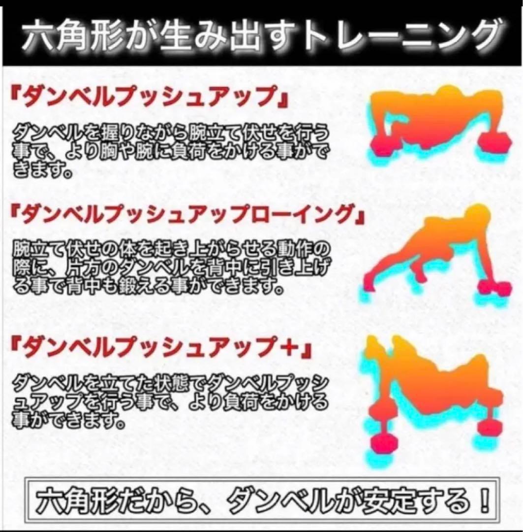ダンベル 10kg 2個セット スタイリッシュ 六角 筋トレ
