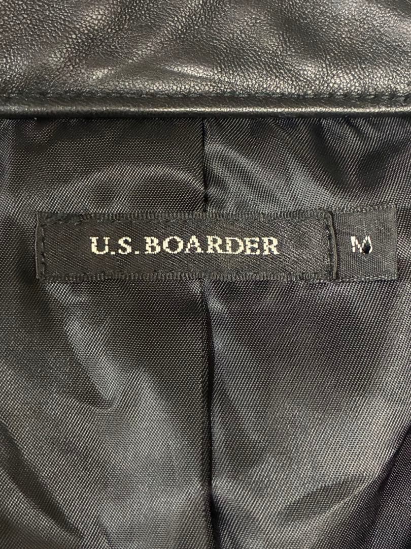 U.S.BOARDER ユーエス ボーダー レザー ジャケット M 本革