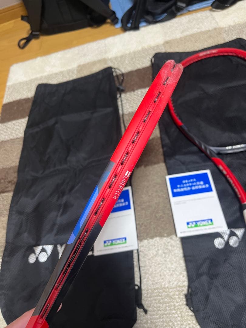 カスタムフィット！！YONEX 旧VCORE 98 テニスラケット２本セットG2