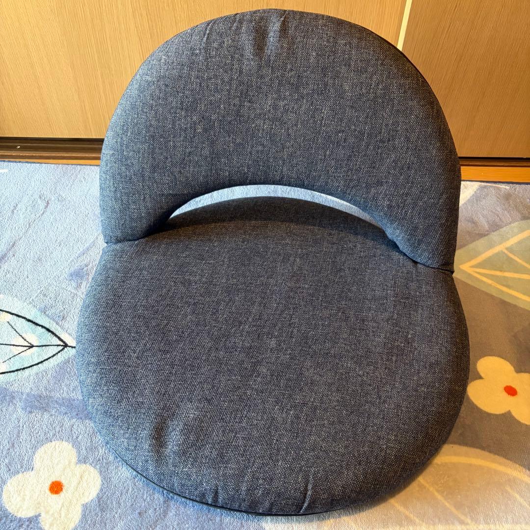 ニトリ　ネイビー 座椅子 4個セット