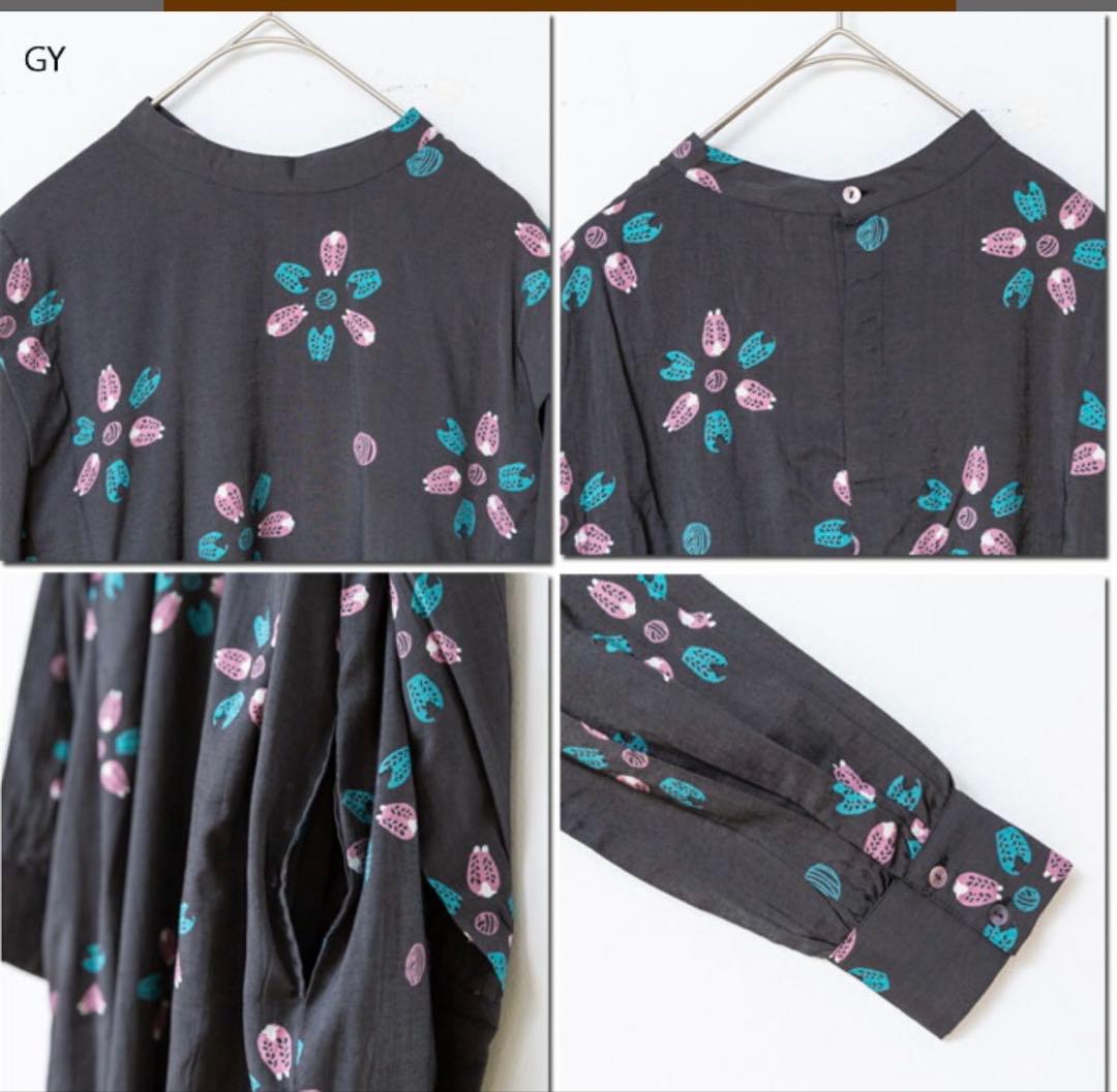 kilki 新品　シープフラワーワンピース　黒　花柄