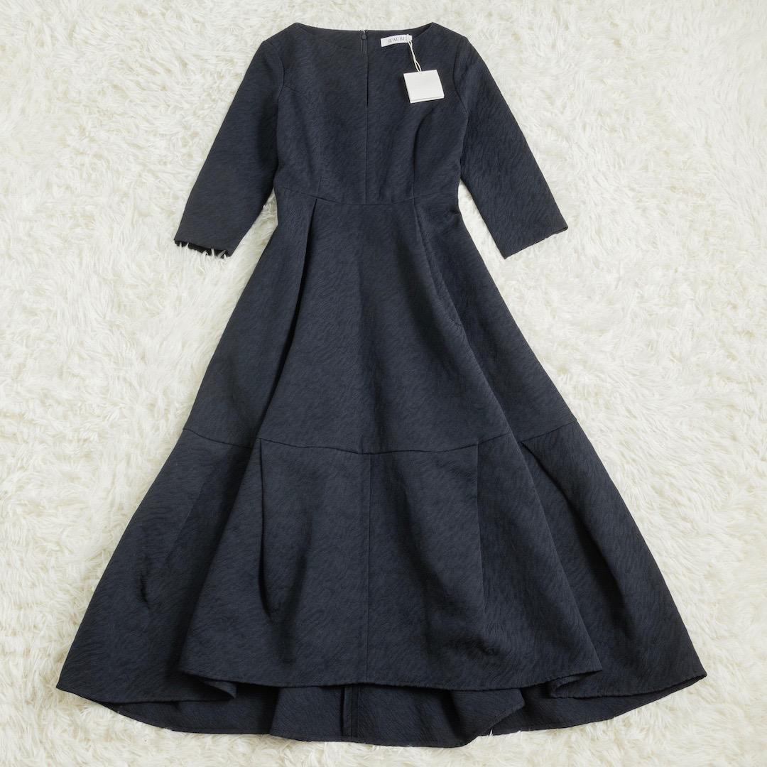 未使用 L’aubeblanc Keyneck Jacquard Dress M