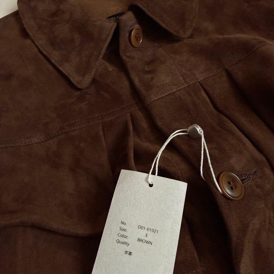 ジャケット・アウター COMOLI 26SS SUEDE TYPE-1 BROWN size3