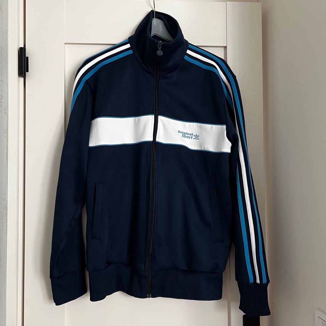 00's adidas トラックジャケット 西ドイツ 在原みゆ紀　XL ブルー系