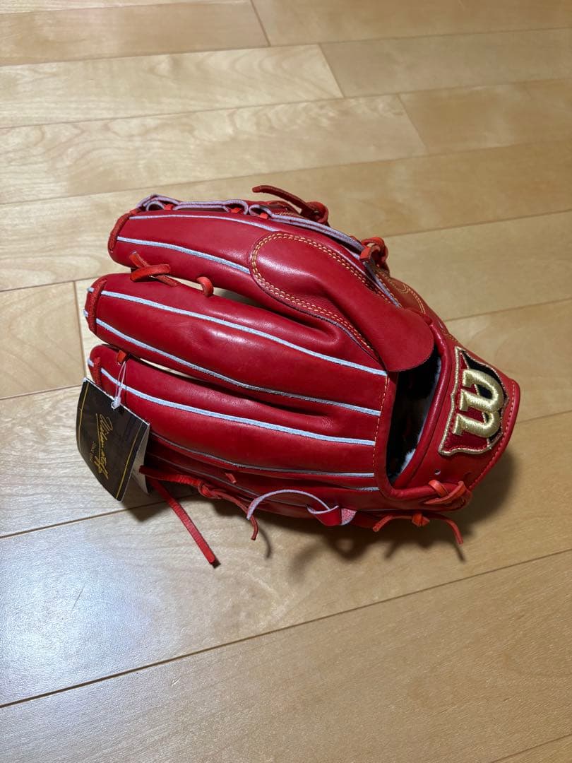 しおさん専用ページ　Wilson 硬式グローブ 赤　オレンジ　新品