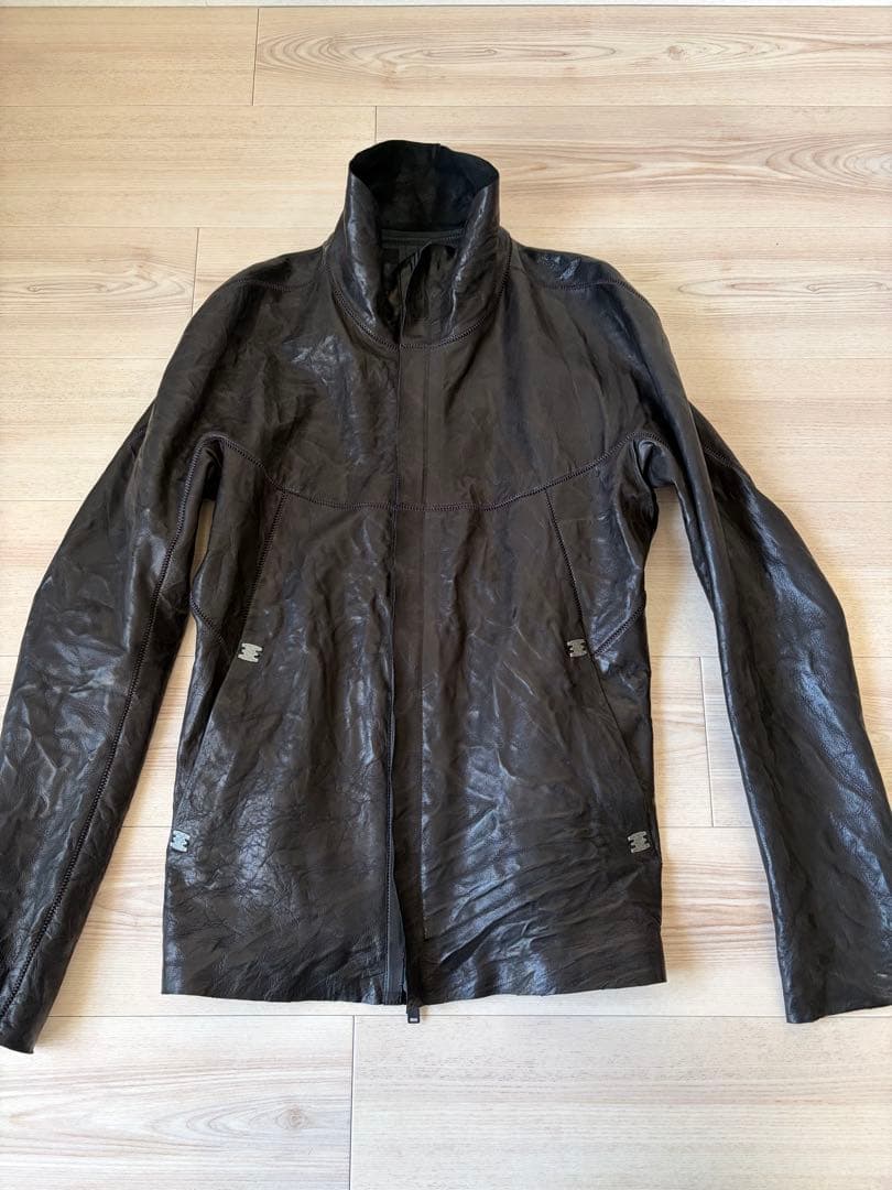 isaac sellam レザージャケット　s black