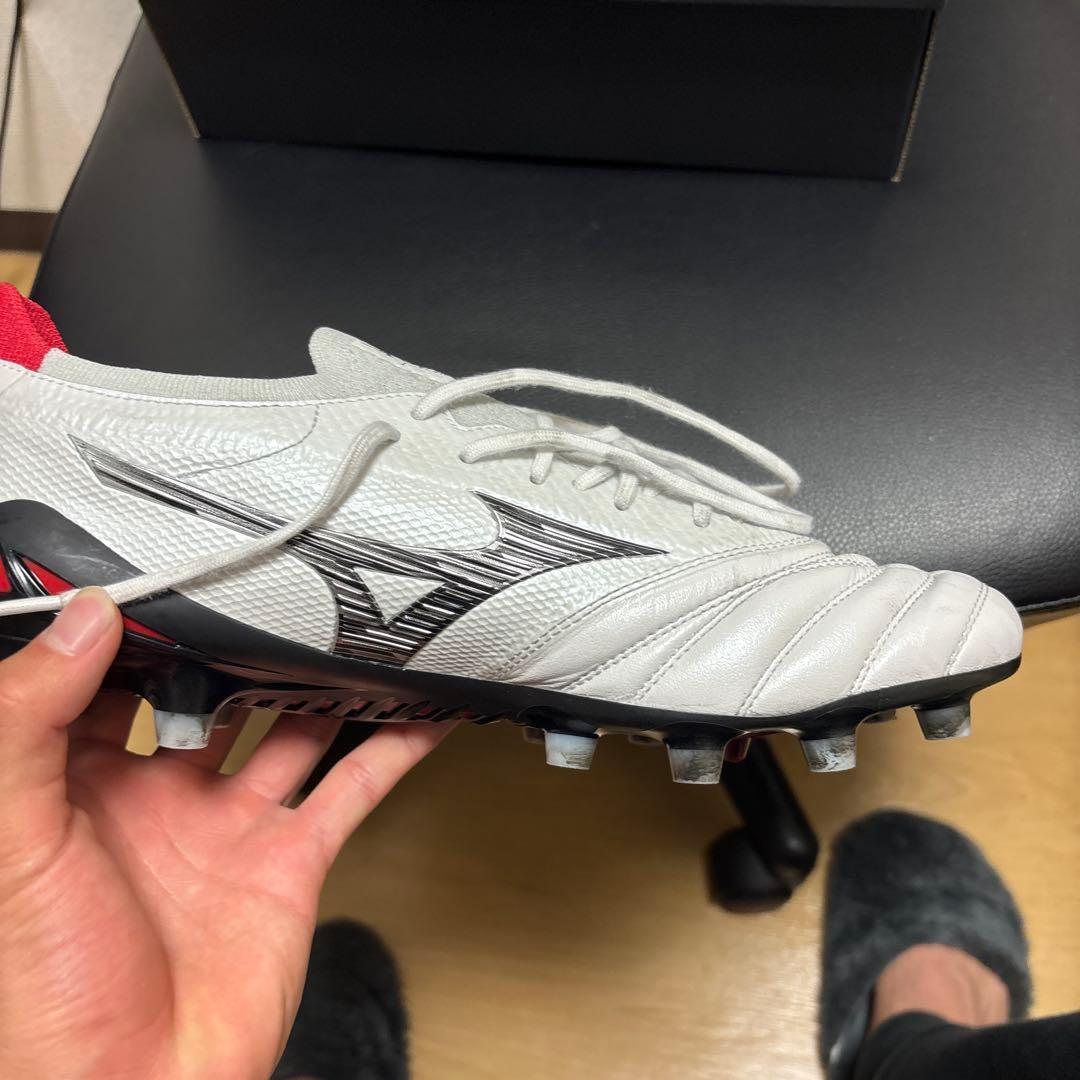 Mizuno サッカーシューズ ホワイト/レッド