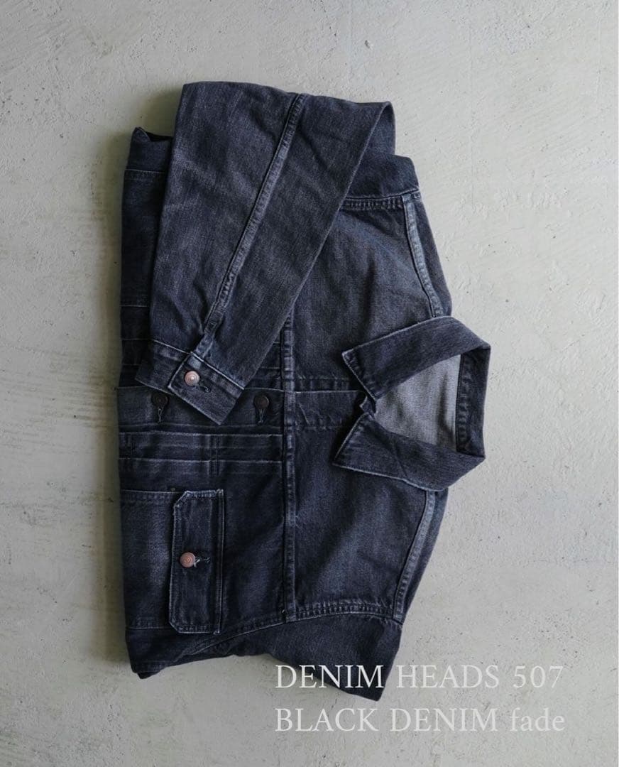 ジャケット・アウター DENIM HEADS 507 BLACK DENIM fade 48