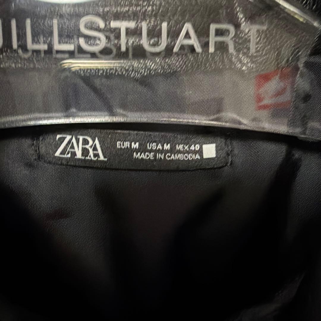 ZARA フェイクレザー ジャケット