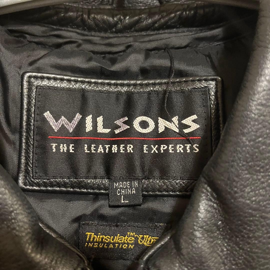 WILSONS LEATHER 90s レザー シングル ライダースジャケット