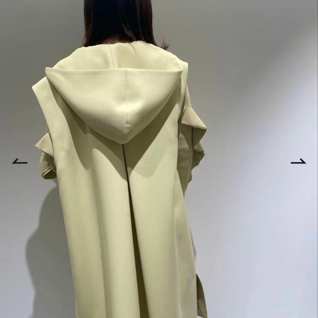 【美品】ADORE アドーア トリプルクロスジレ イエロー 38 ロングベスト