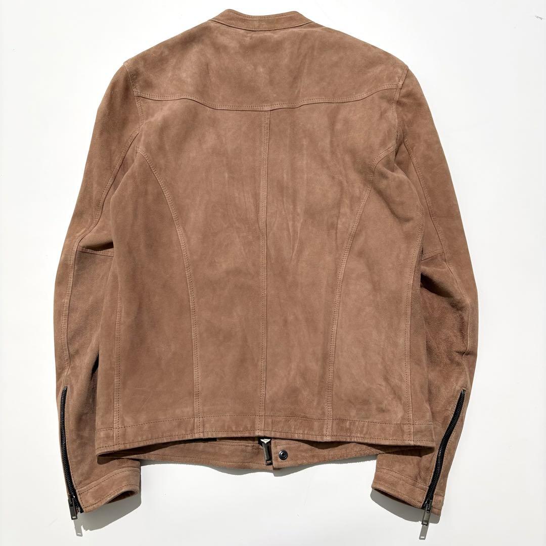 【美品】TAGLIATORE レザージャケット ラムレザー ブラウン 44