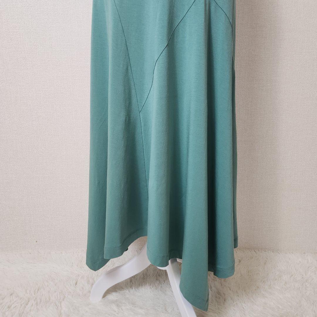 【美品】イッセイミヤケ 日本製 ストレッチ アシンメトリー ワンピース