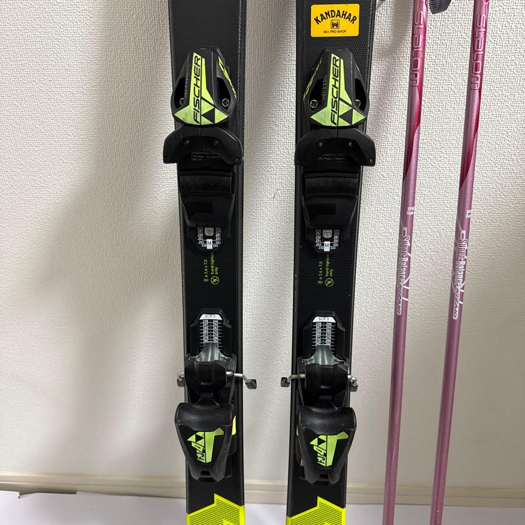 FISCHER RC4 RACE JR スキー板130cm とポールセット