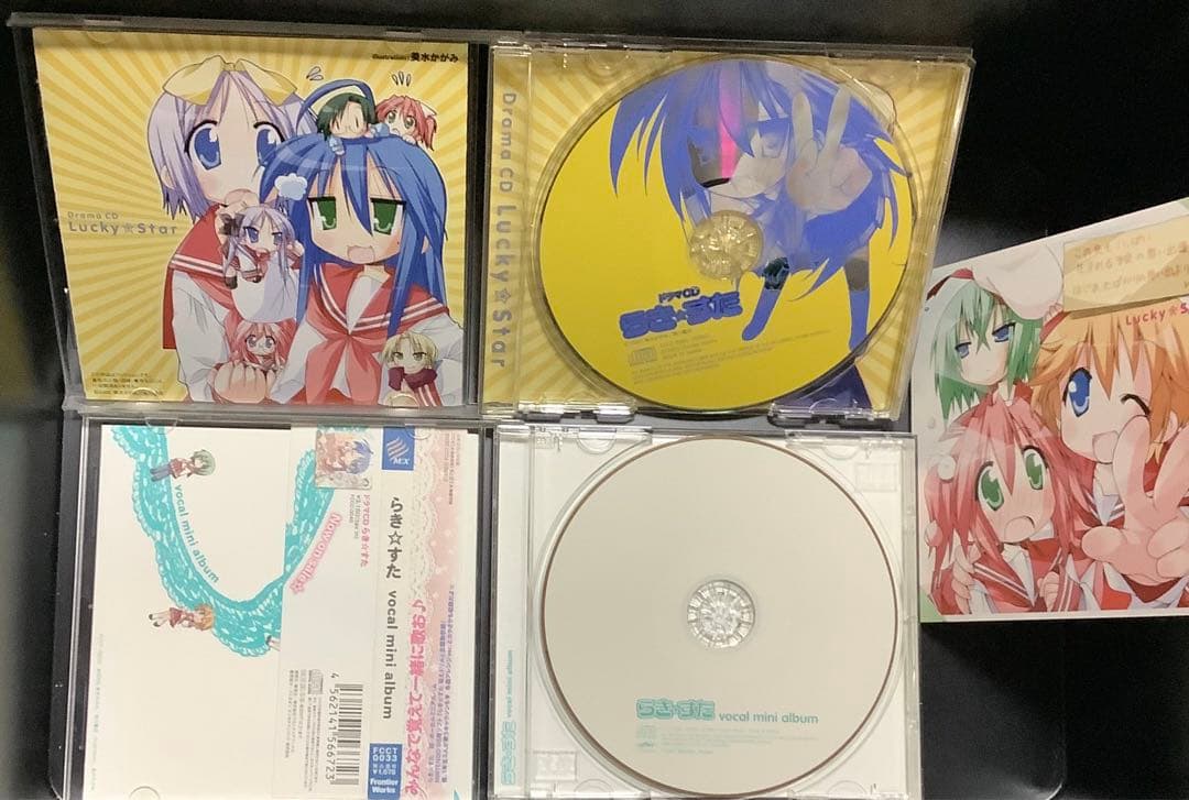 らき☆すた漫画8巻＆ガイドブック2冊＆CD11枚＆当時物チラシセット