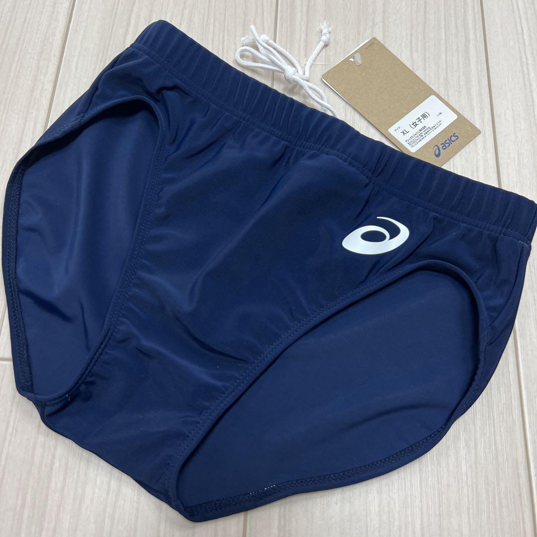 アシックス　女子陸上レーシングショーツ　XLサイズ　ネイビー単色　新品