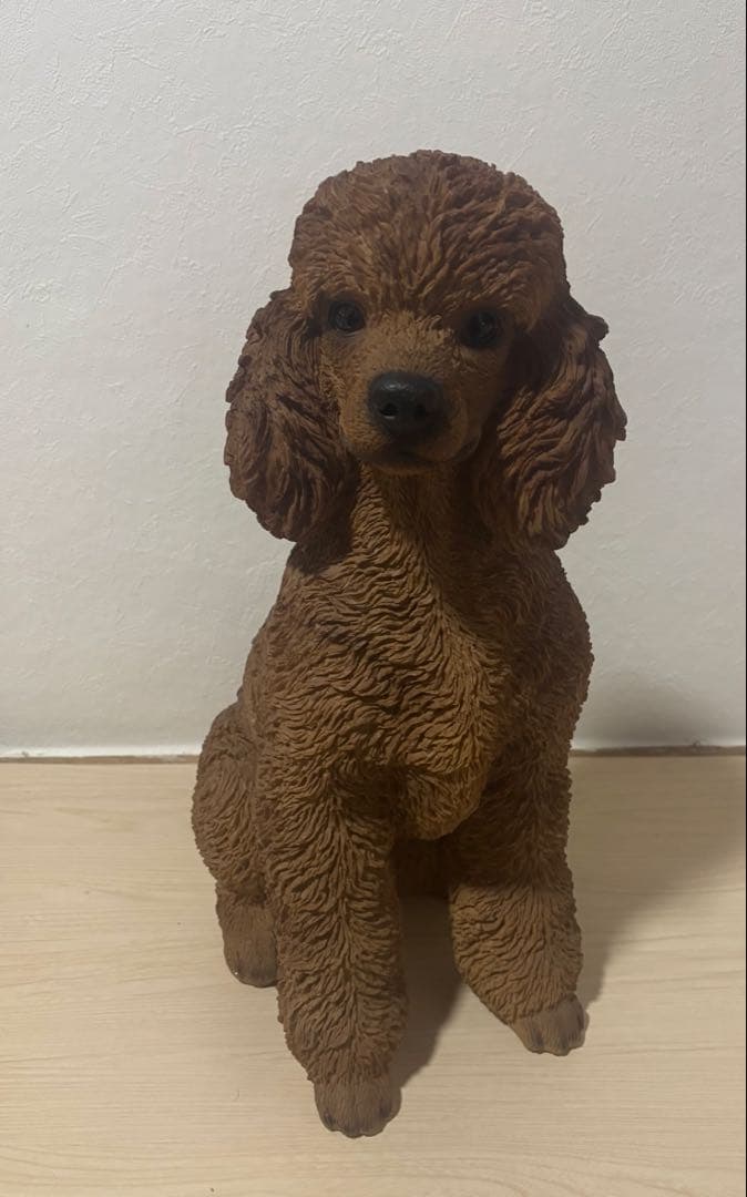 犬　置物　プードル　48cm リアル　ガーデン　大型