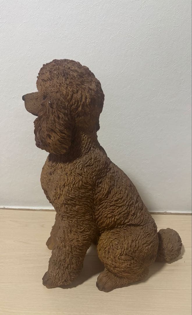 犬　置物　プードル　48cm リアル　ガーデン　大型