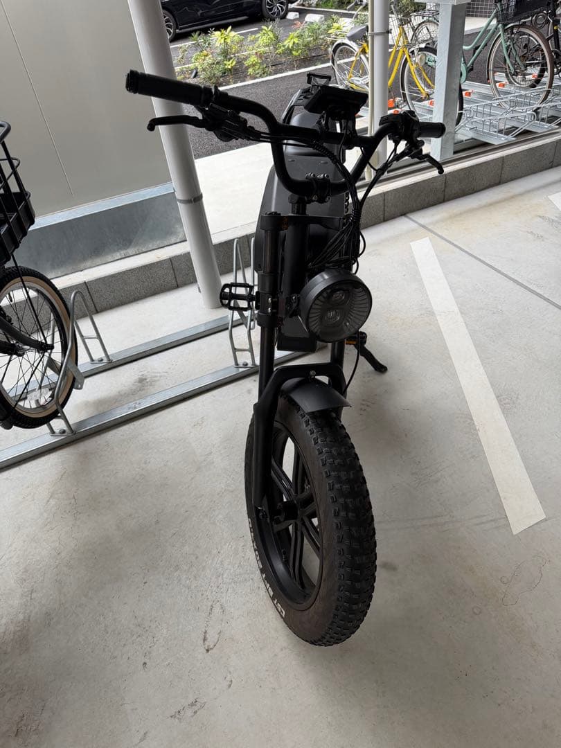 マットブラック 電動アシスト自転車 e-bike