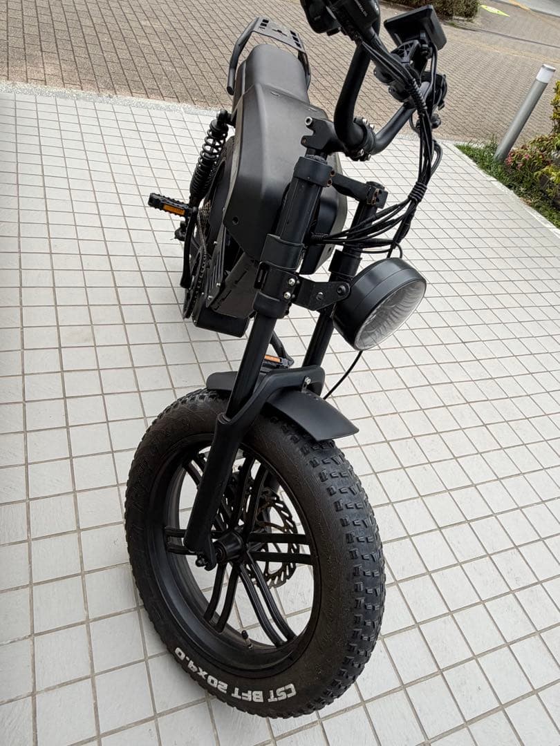マットブラック 電動アシスト自転車 e-bike