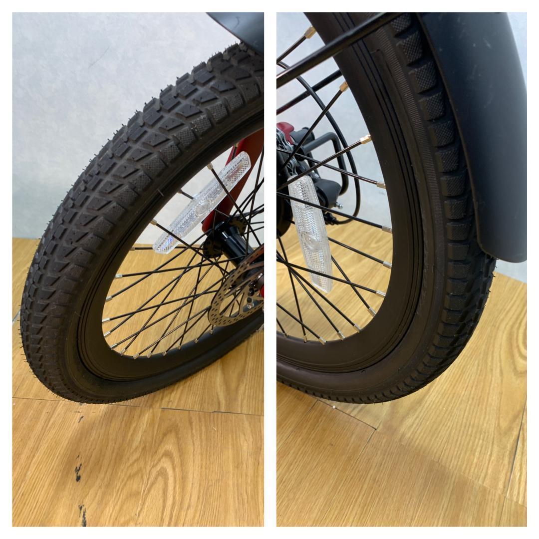 K★★972 VELMO 折りたたみ電動アシスト自転車 Q2 レッド 美品