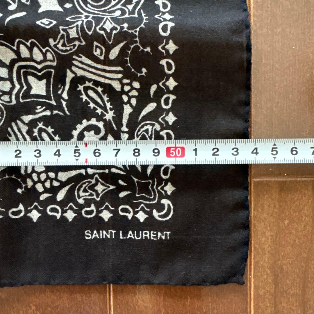 未使用　イタリア製　SAINT LAUREN PARIS ハンカチ　サンローラン