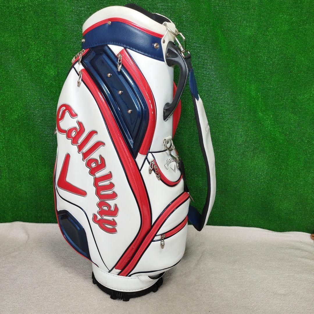 Callaway キャディバッグ ホワイト/レッド/ネイビー　フードなし