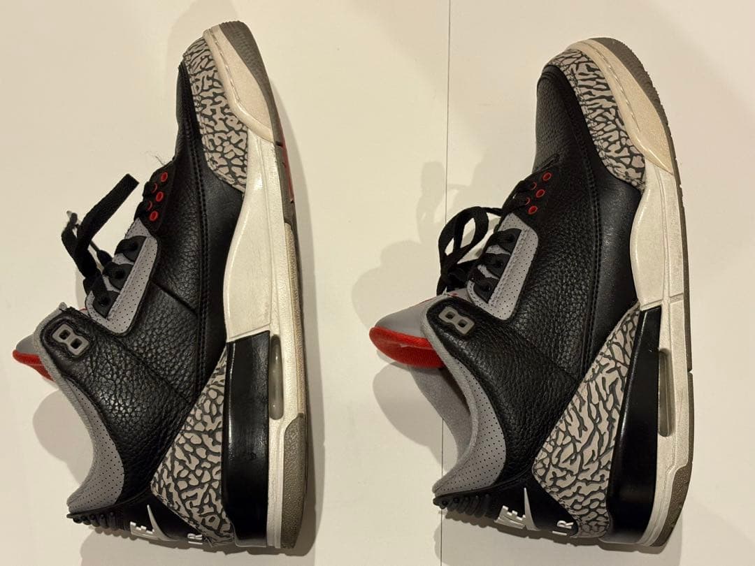 シューズ(男性用) JORDAN 3 RETRO OG 28cm 2017 BLACK / RED