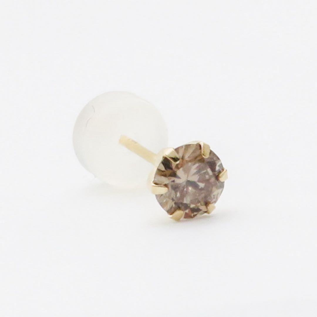 【本物保証】K18YG 天然ダイヤモンド 0.257ct ピアス0.2ct