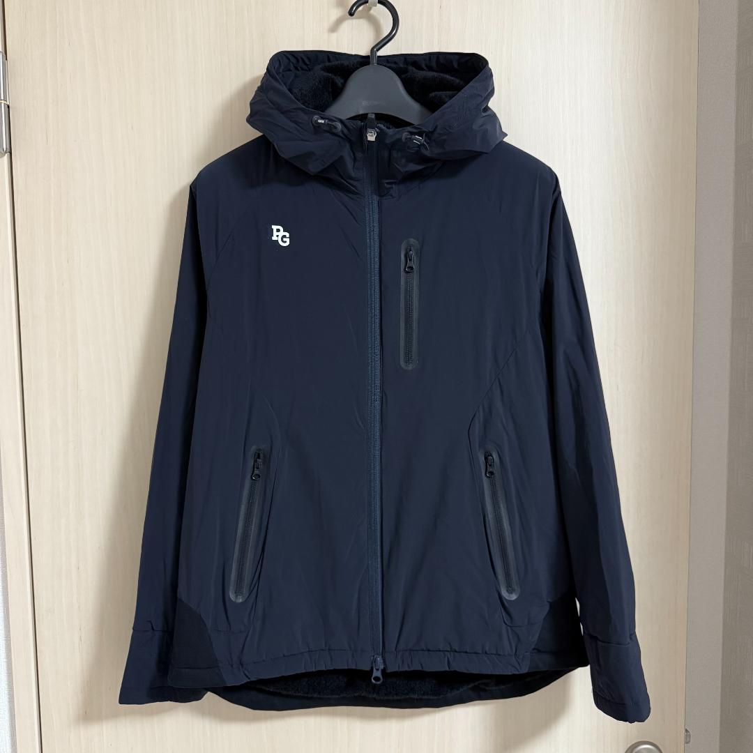 極美品 パーリーゲイツ ストレッチ フーディーブルゾン 軽量 防寒