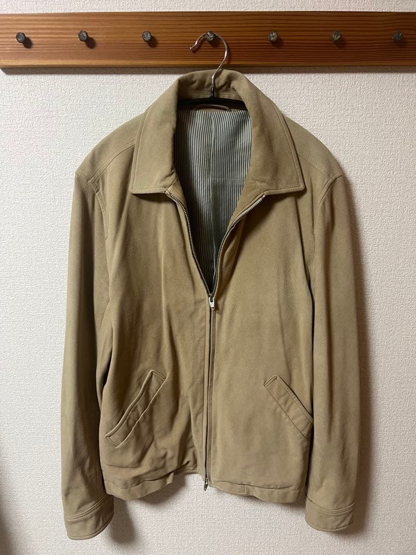 ADAM ET ROPÉ ベージュ　スエード　レザージャケット Lサイズ